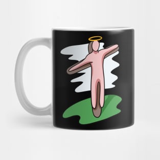 Simple Naive Jesus - Abstracted Christianity Portrayal Mug